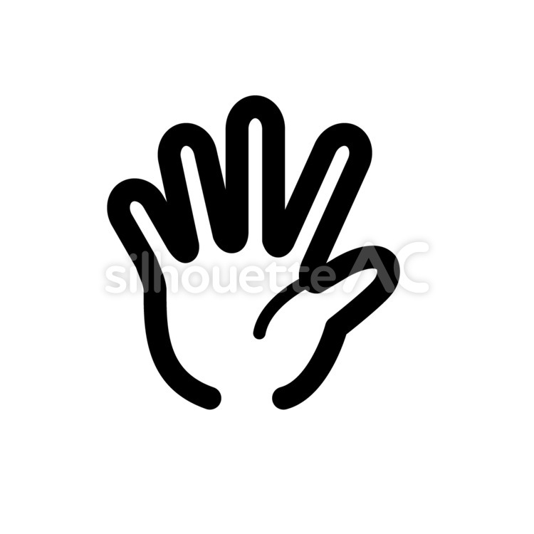An image of paper hand symbol